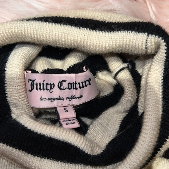 Juicy couture striped turtleneck size small - Picture 4 of 6